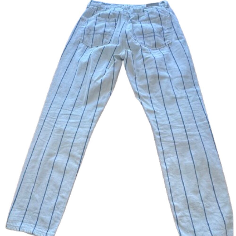 American Eagle White and blue stripped pants Size 0 - Picture 4 of 8